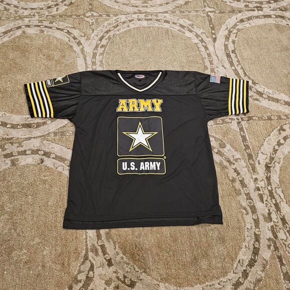 US Army Black Embroidered Football Jersey Size XL - Picture 4 of 8